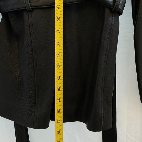 Women's Vintage 100% Lamb Leather Coat | Adler Collection | Black | Size: Small - Picture 8 of 10